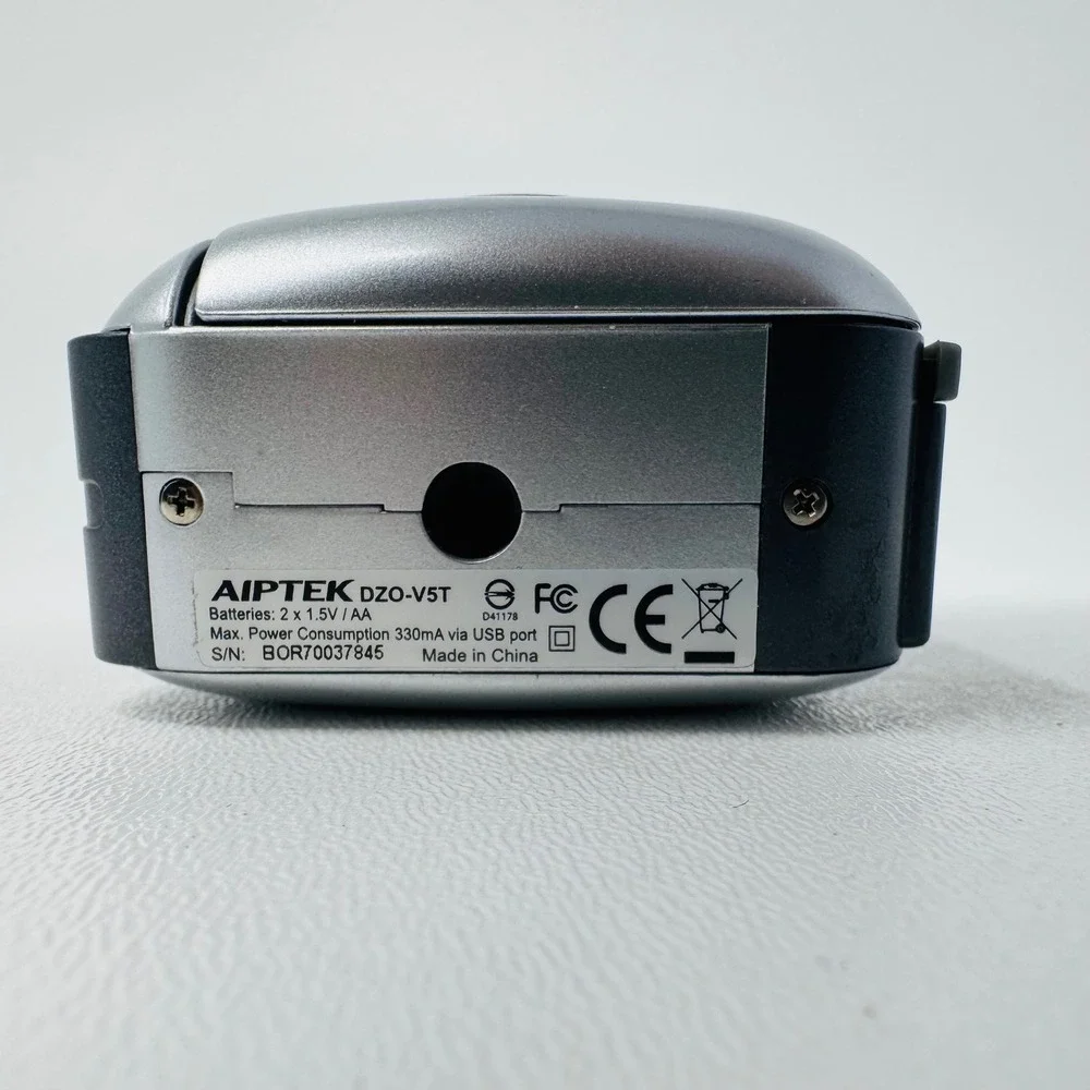 Aiptek DZO-V5T Digital Camcorder 5MP Silver Handheld Video Camera AA Battery